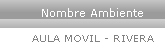 Nombre del Ambiente