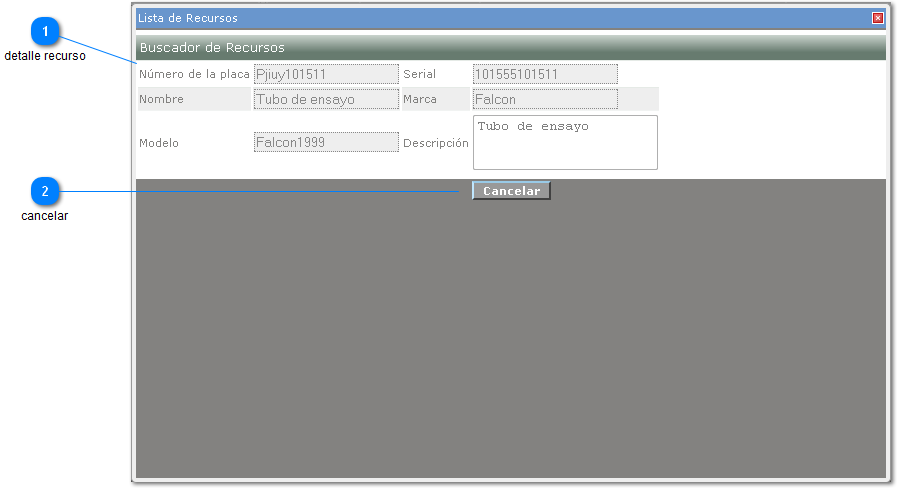 Buscar Recursos Detalle