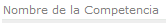 Nombre Competencia