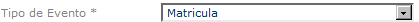 Tipo de Evento