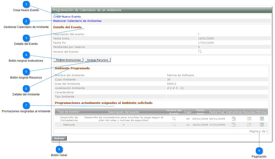 Programación del Ambiente