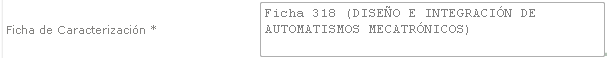 Ficha de caracterización