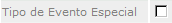 Tipo de Evento Especial