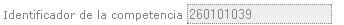 Identificador de la competencia