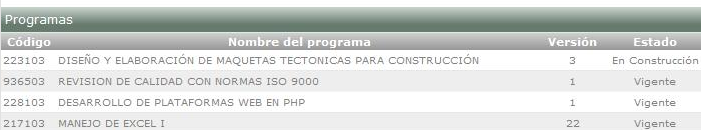 Programas Encontrados