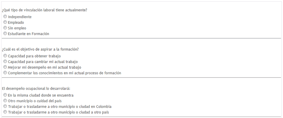 Encuesta de informaicon laboral